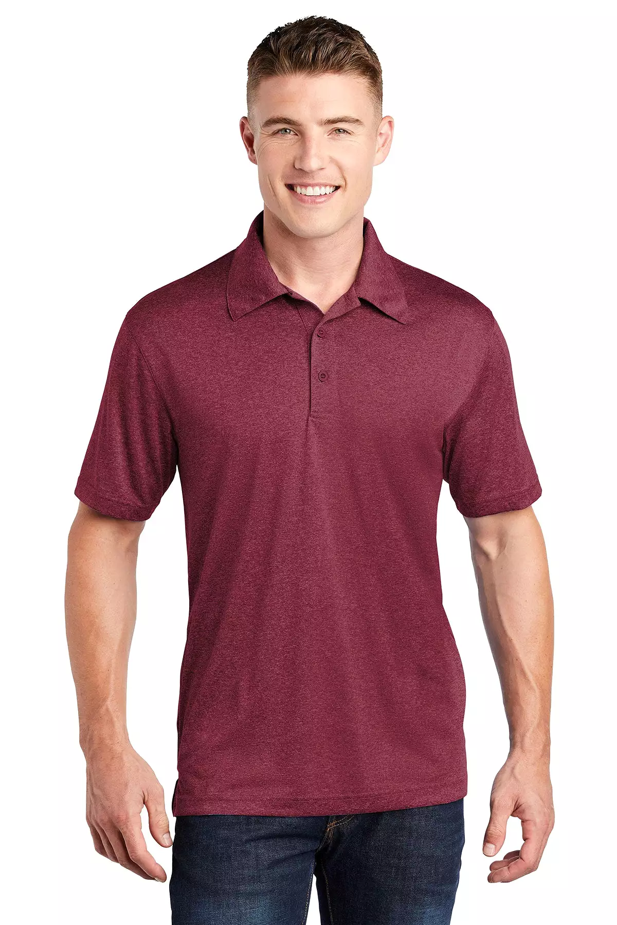 Sport-Tek ST660 Heather Contender Polo