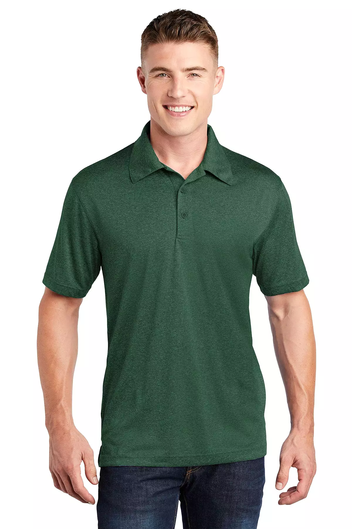 Sport-Tek ST660 Heather Contender Polo