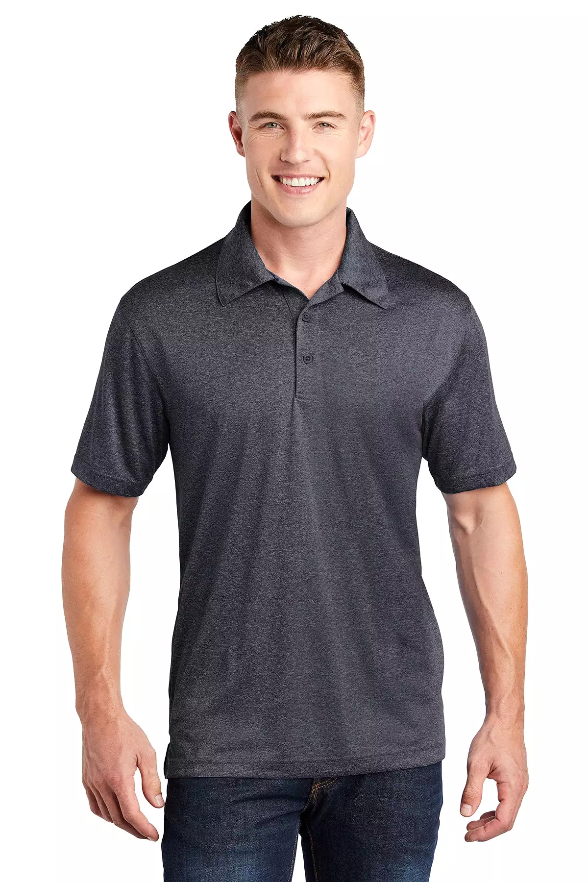 Sport-Tek ST660 Heather Contender Polo