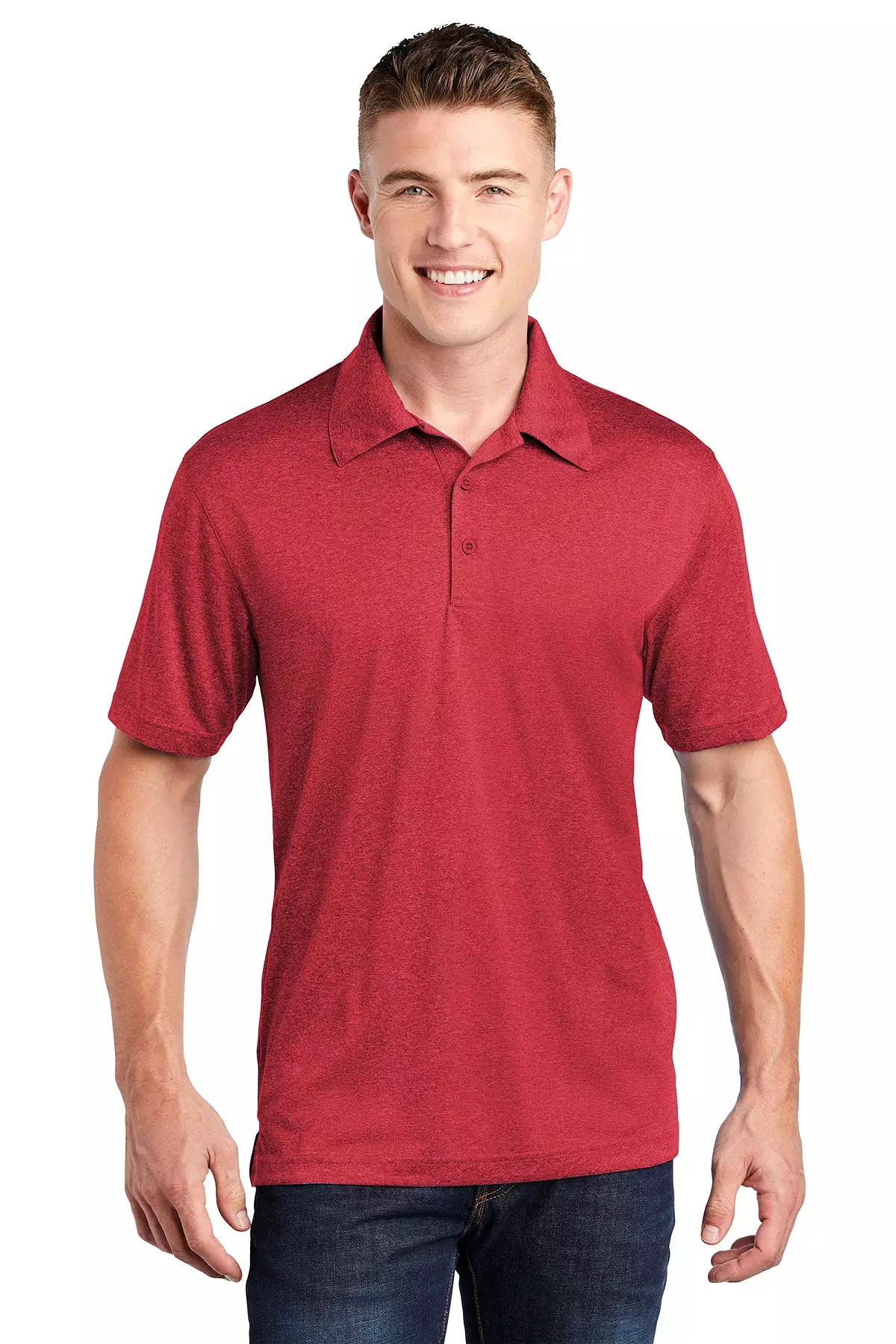 Sport-Tek ST660 Heather Contender Polo