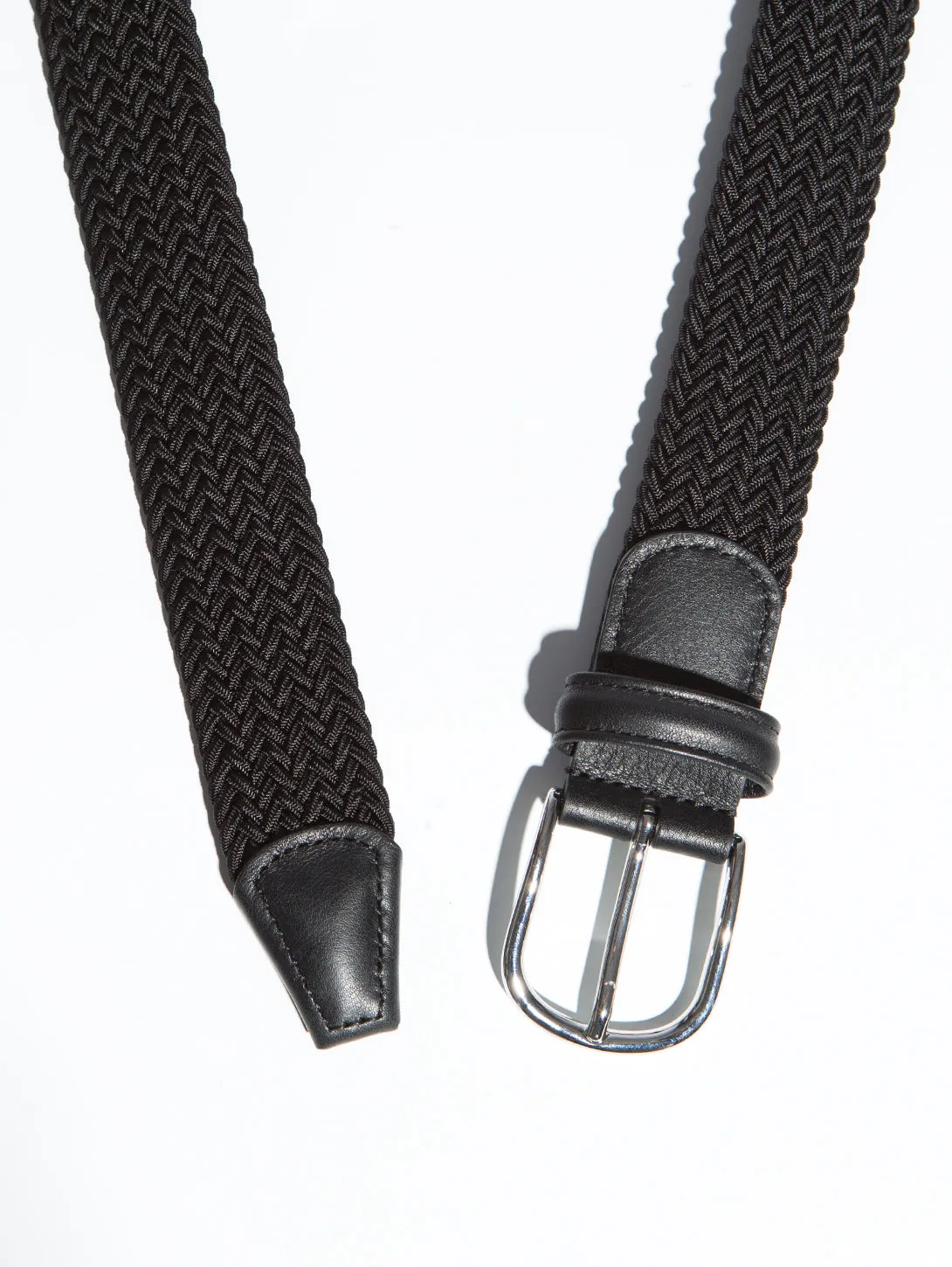 Stretch Woven Belt - Black