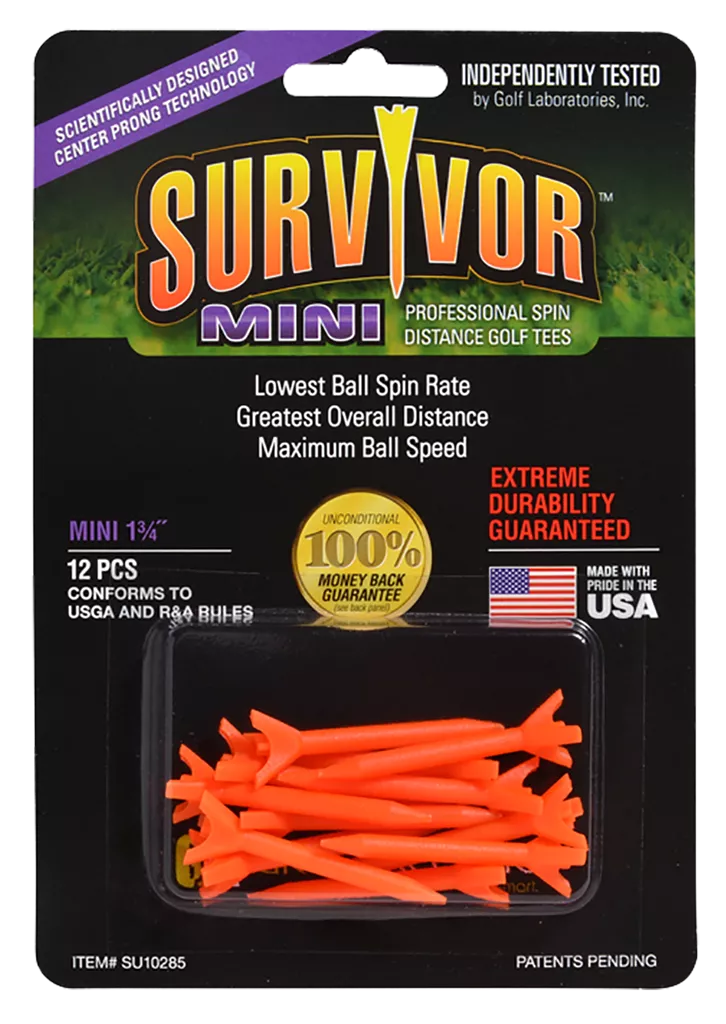 Survivor Professional Spin Distance Golf Tees