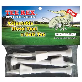 Tee Rex Multi-Use Adjustable Divot Tool & Golf Tees