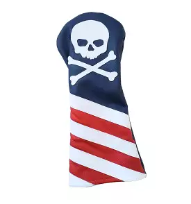 The USA Flag Skull & Bones Headcover