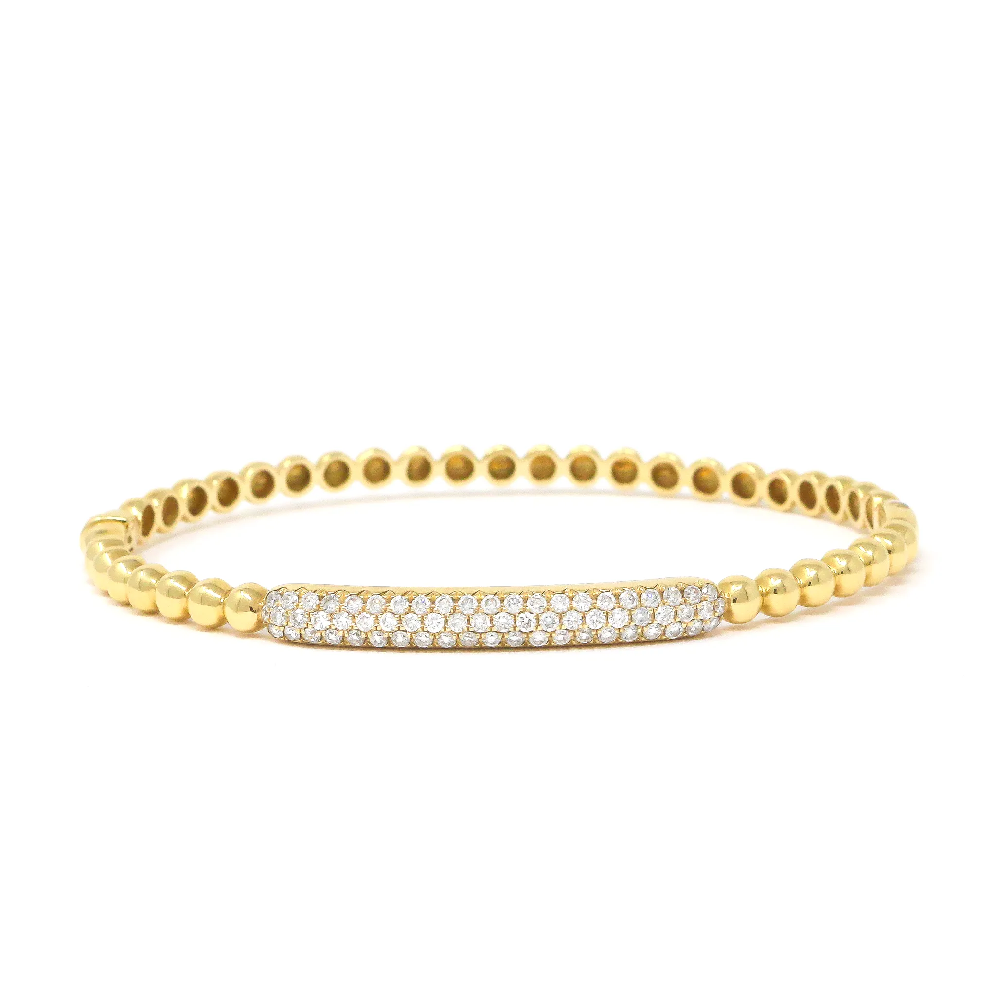 Three Layers Centered Diamond Bracelet