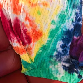 Tie Dye Throw Blankets