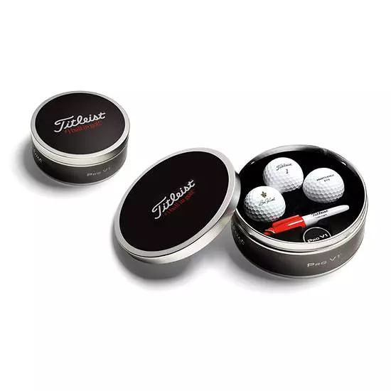 Titleist ProV1 Tin - Titleist Logo Lid