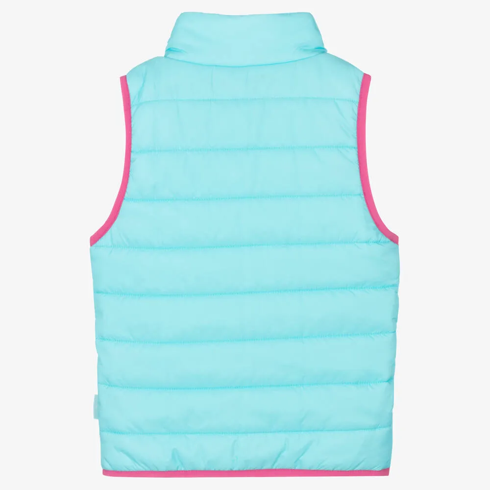 Turquoise Blue Puffer Gilet