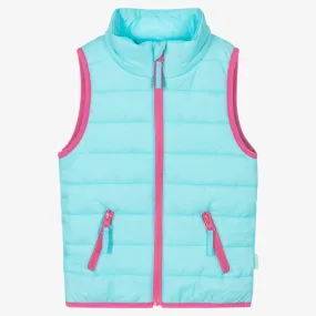 Turquoise Blue Puffer Gilet