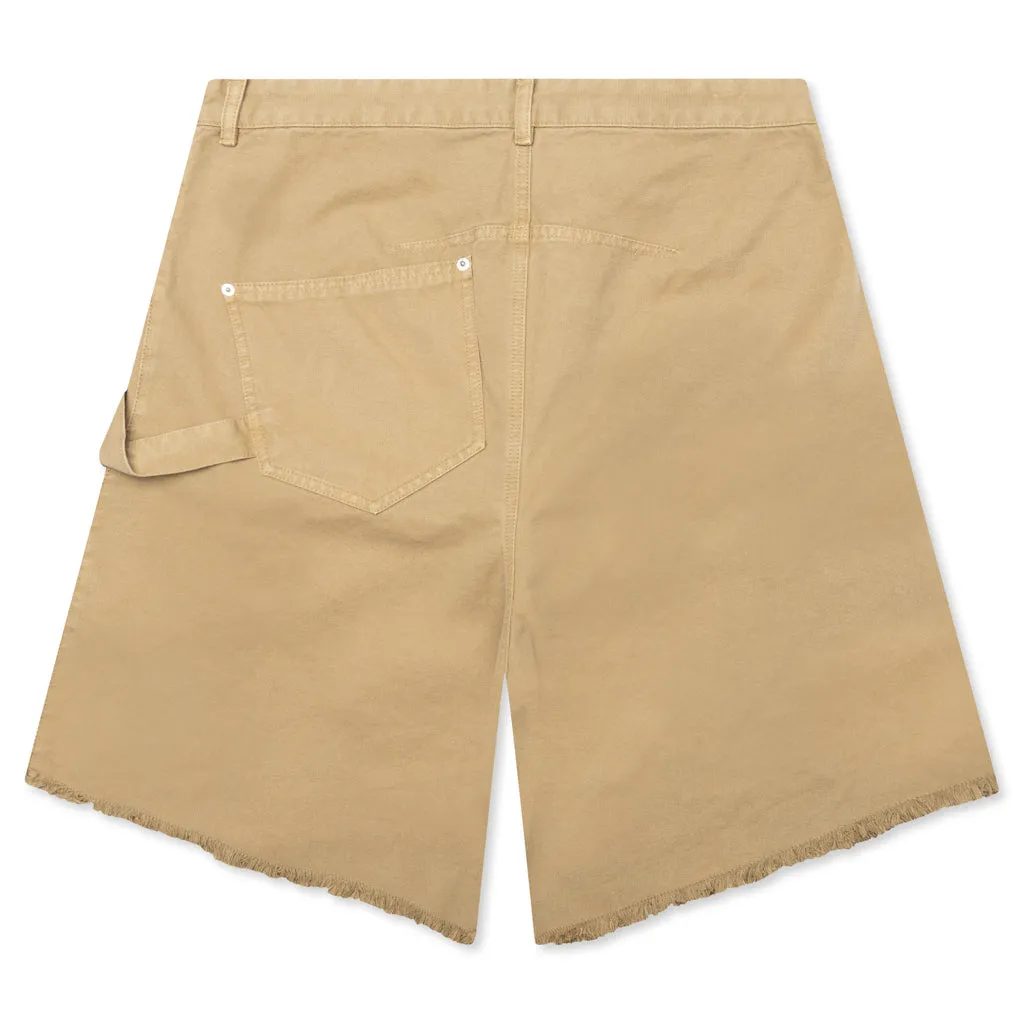 Twisted Workwear Shorts - Beige