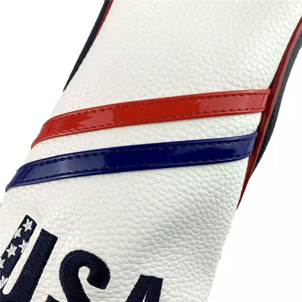 Volf Golf Red White Blue Leather USA Headcovers