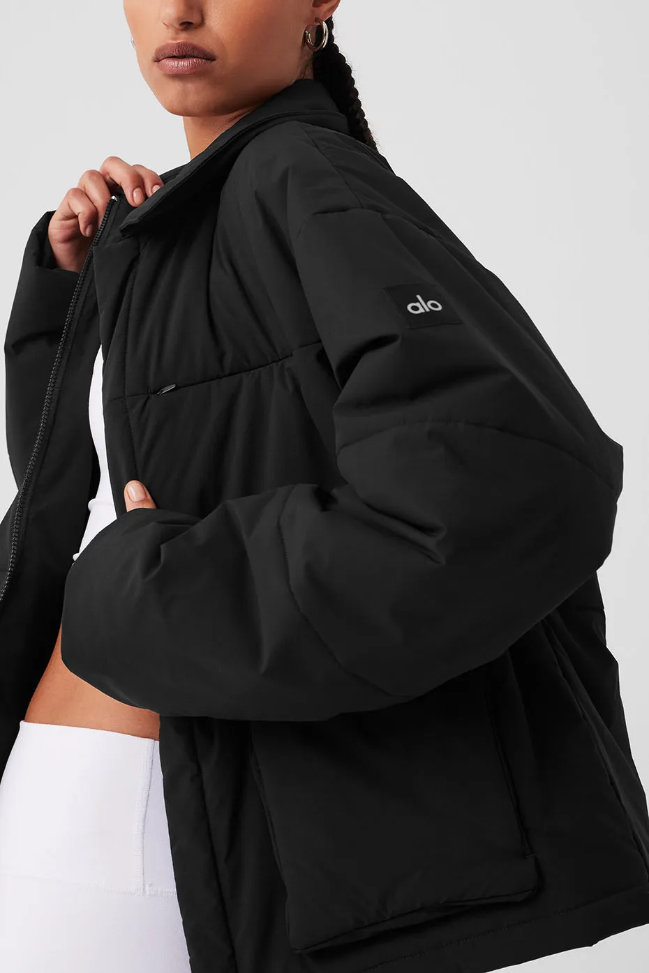 Voyage Utility Cargo Jacket - Black