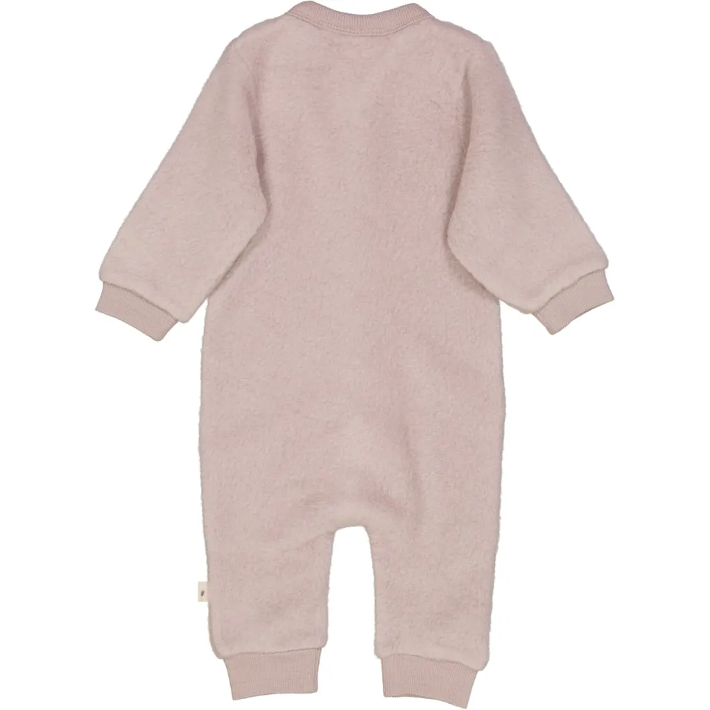 Wool Fleece Jumpsuit - dark powder