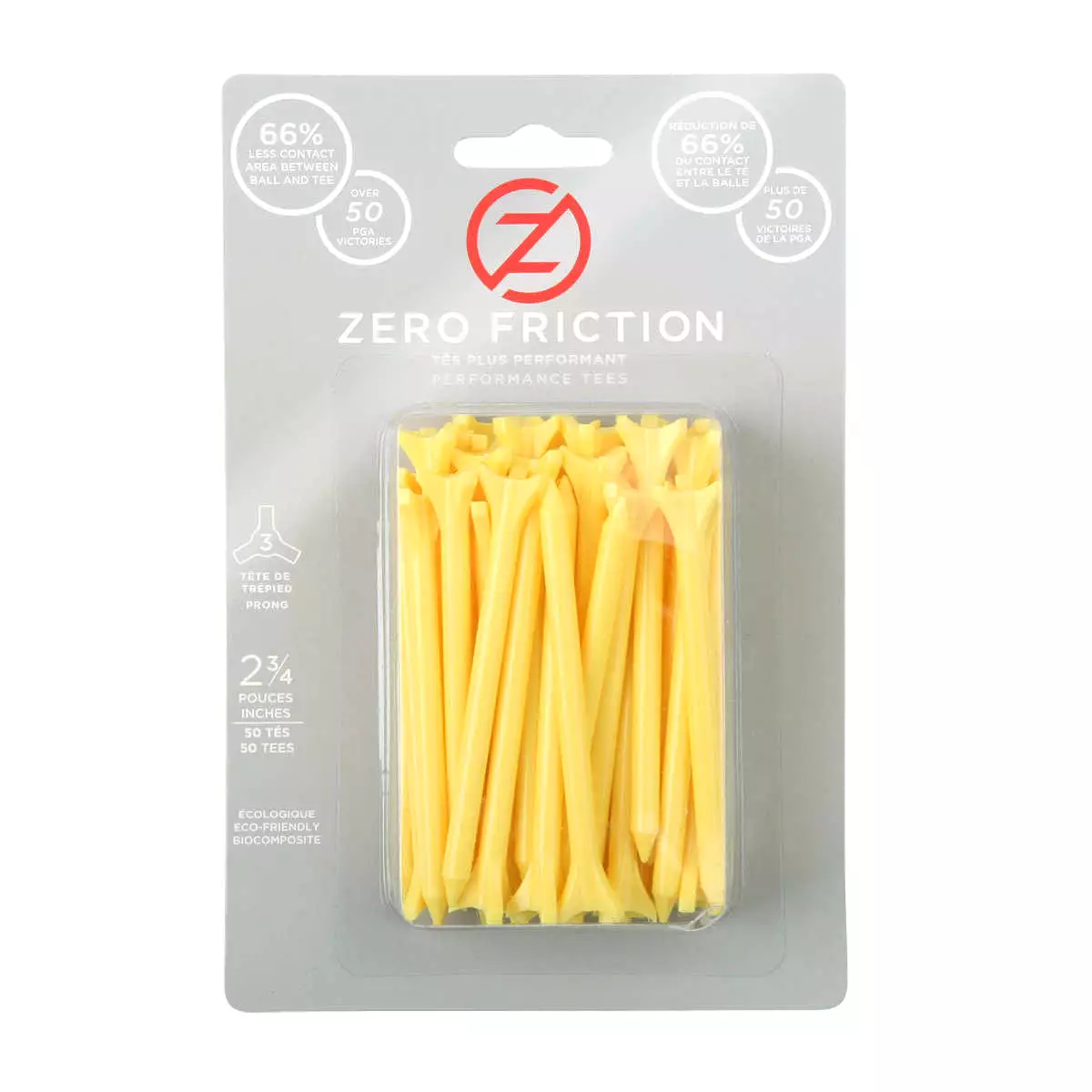 Zero Friction Golf Tees (2.75 x 50)